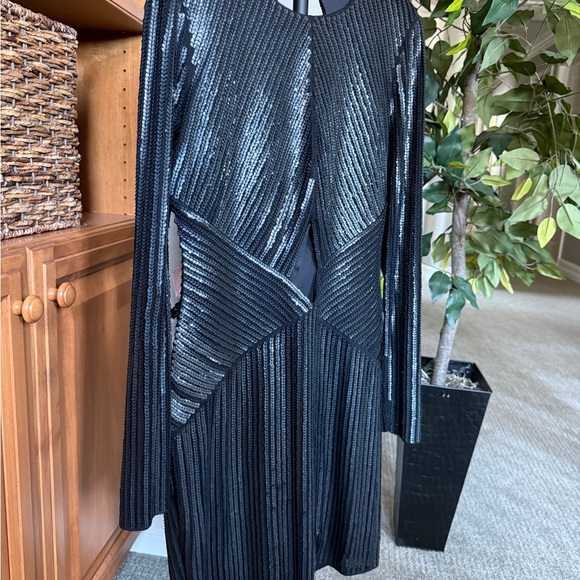 Express Blue Long Sleeve Bodycon Dress - Picture 7 of 12